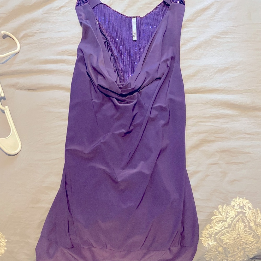 Purple, sequin back top size small